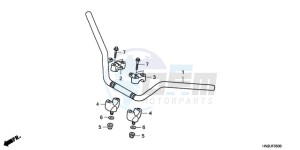 TRX500FAA Europe Direct - (ED) drawing HANDLE PIPE