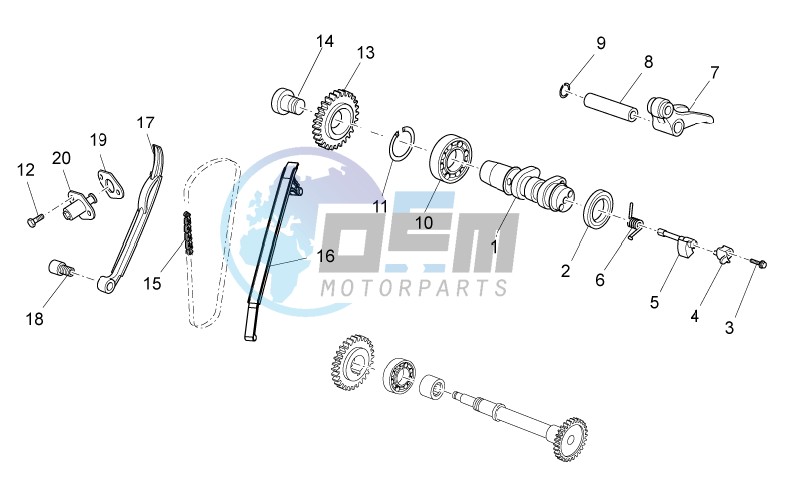 Rear cylinder timing system