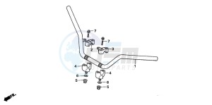 TRX500TM drawing HANDLE PIPE