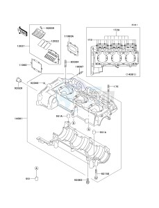 JT 1100 G[1100 STX D.I.] (G1 ) [1100 STX D.I.] drawing CRANKCASE