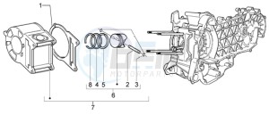 X9 200 Evolution 180 drawing Cylinder-piston-wrist pin assy