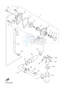 YZF-R6 600 R6 (2CXE 2CXF) drawing WATER PUMP