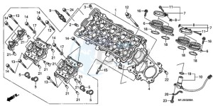 CBR600RRA BR - (BR) drawing CYLINDER HEAD