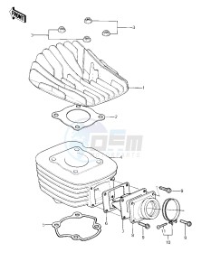 KX 80 C [KX80] (C1) [KX80] drawing CYLINDER HEAD_CYLINDER_REED VALVE -- 81 KX80-C1- -