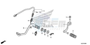 CRF250LF CRF250L E drawing PEDAL