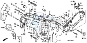 CBR600RA9 BR / ABS MME - (BR / ABS MME) drawing FRAME BODY