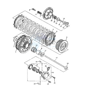 YZF R 750 drawing CLUTCH