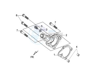 GTS 125I drawing WATERPOMP COVER