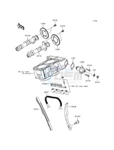 NINJA 300 EX300AGF XX (EU ME A(FRICA) drawing Camshaft(s)/Tensioner