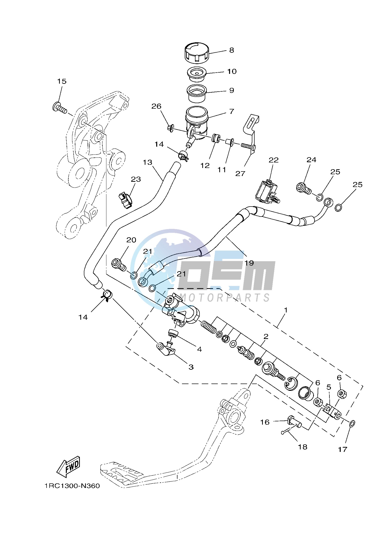 REAR MASTER CYLINDER