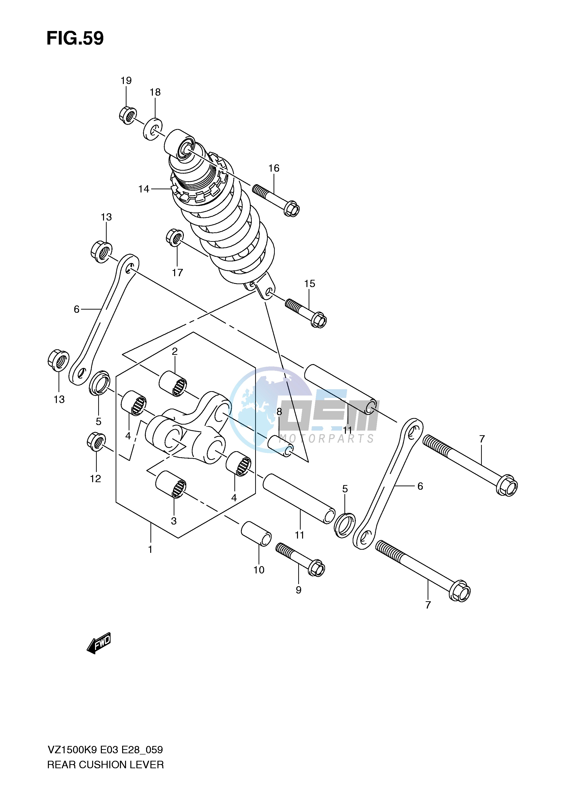 REAR CUSHION LEVER