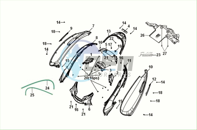 BODY COVER - TAIL LIGHT