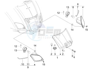 GTV 250 ie USA drawing Tail light - Turn signal lamps