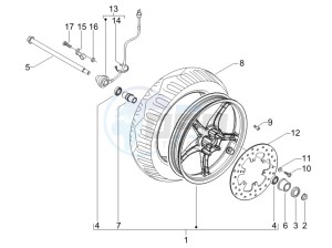 Runner 200 ST 4t e3 drawing Front wheel