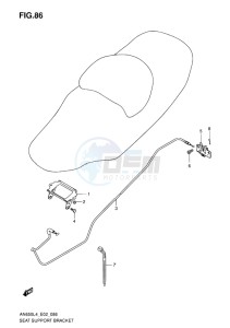 AN650Z ABS BURGMAN EXECUTIVE EU drawing SEAT SUPPORT BRACKET