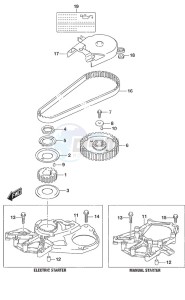 DF 9.9A drawing Timing Belt Non-Remote Control