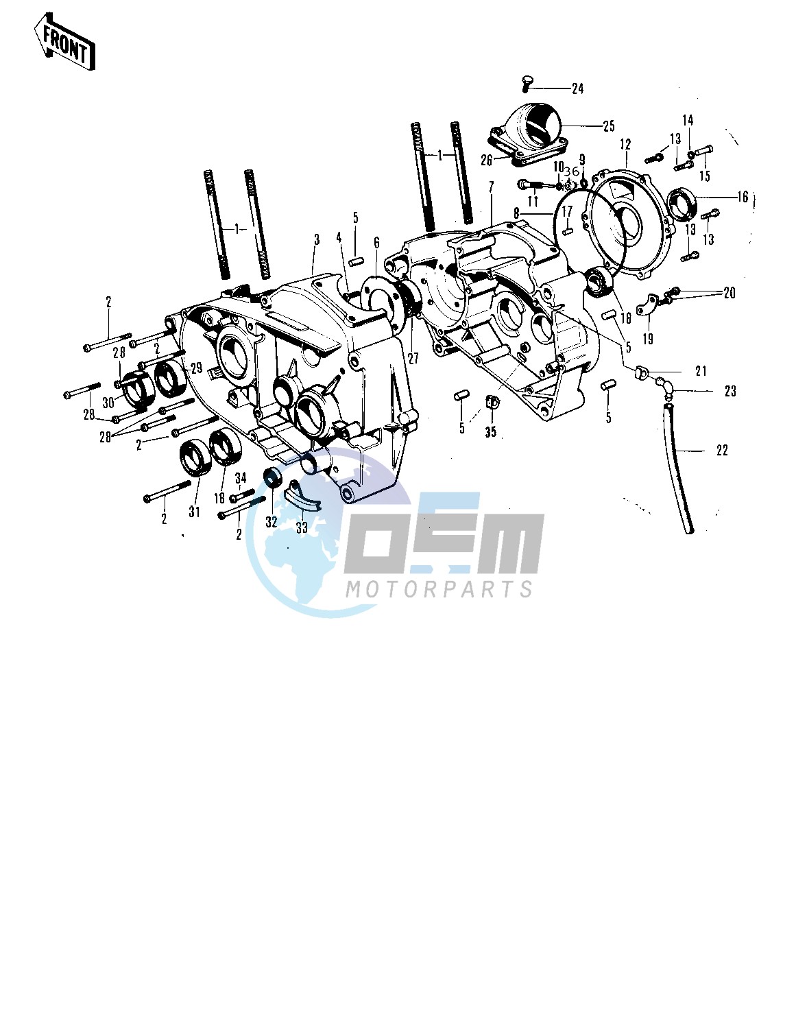 CRANKCASE -- 71-72 F8_F8-A- -