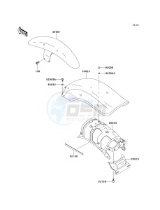 EN 500 C [VULCAN 500 LTD] (C10) C10 drawing FENDERS