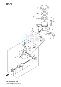 GSX-R600 (E2) drawing FRONT MASTER CYLINDER