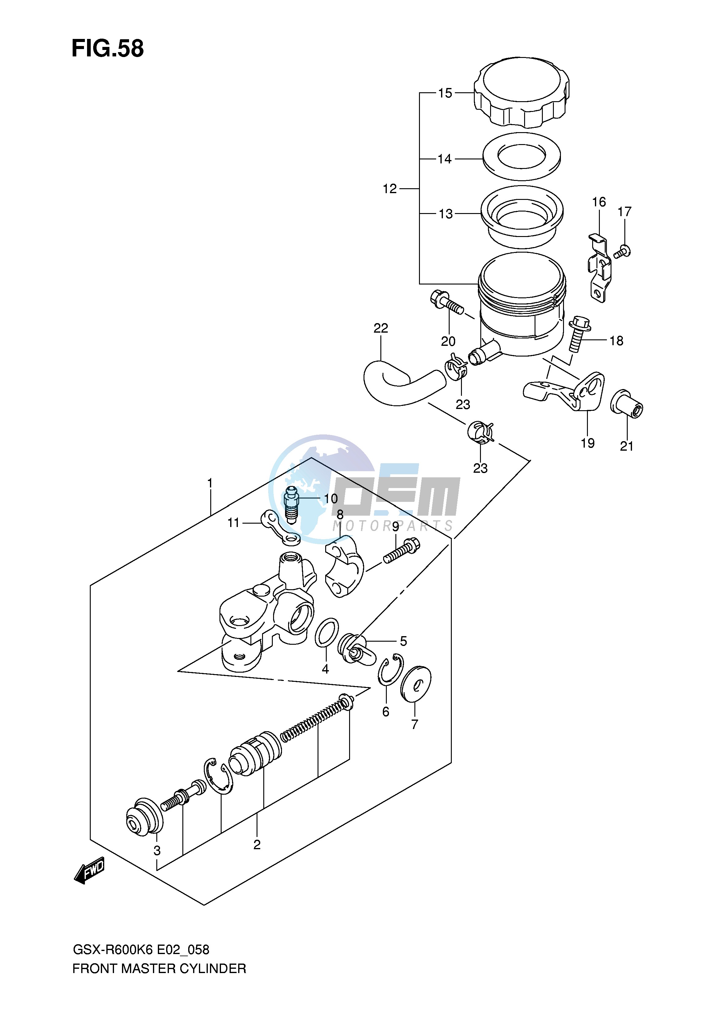 FRONT MASTER CYLINDER