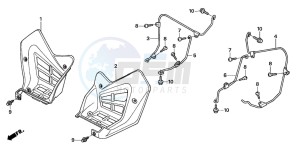 TRX250EX SPORTRAX 250 EX drawing MUDGUARD (TRX250EX6/7/8)