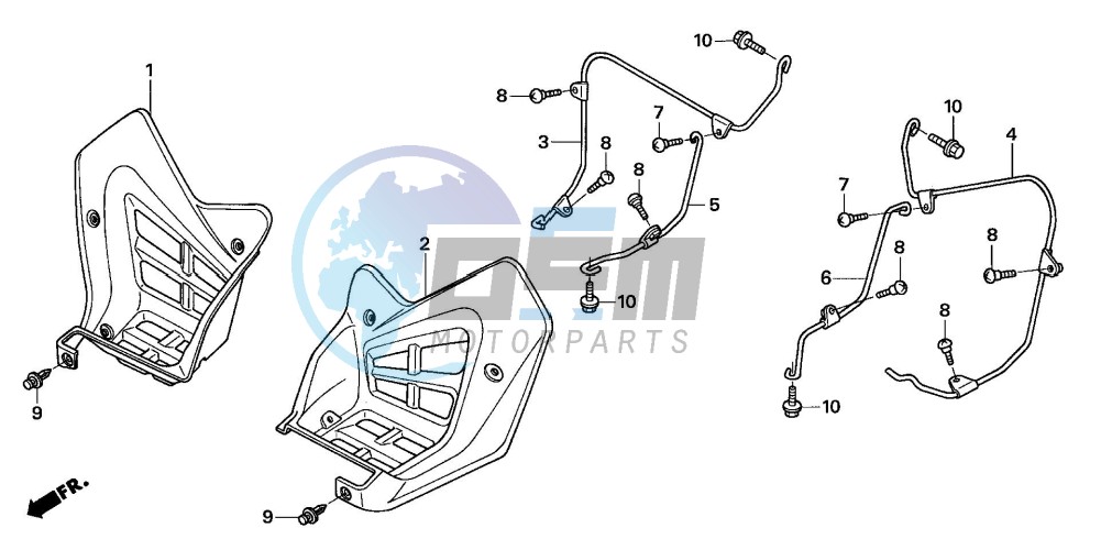 MUDGUARD (TRX250EX6/7/8)