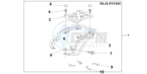 CB500 drawing REAR CARRIER