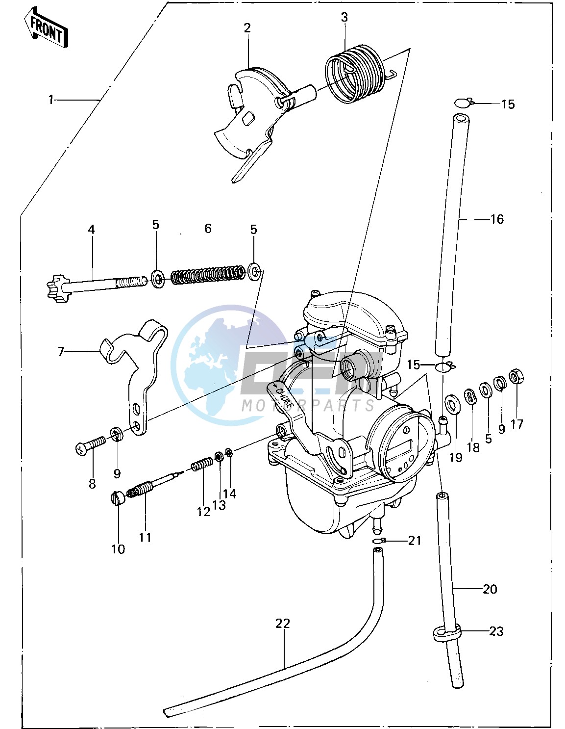 CARBURETOR ASSY -- 78-79 KL250-A1_A1A_A2- -