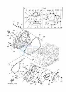 FZN250-A (B8H6) drawing CRANKCASE COVER 1