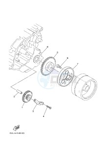 YB125 (2CS3) drawing STARTER CLUTCH