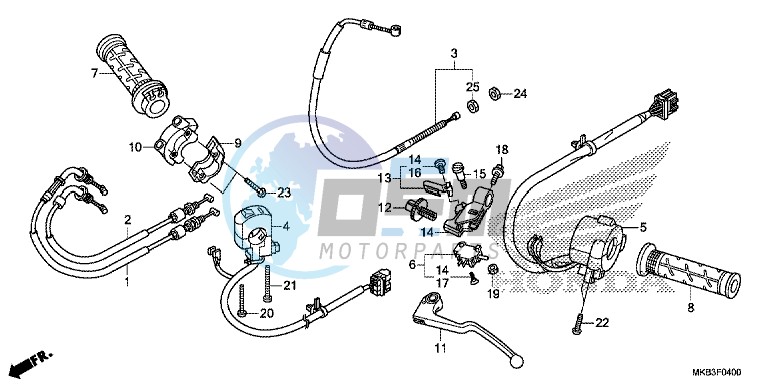 HANDLE LEVER/ SWITCH/ CABLE