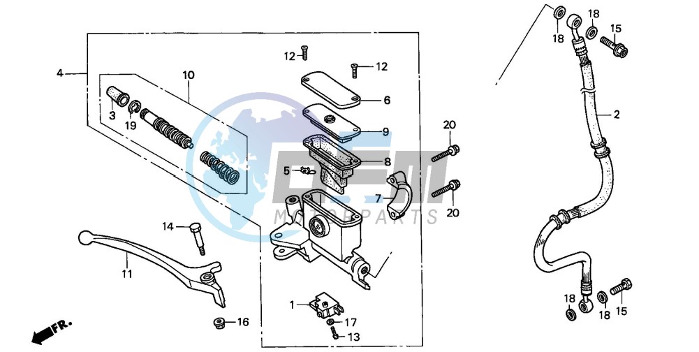 FR. BRAKE MASTER CYLINDER (1)