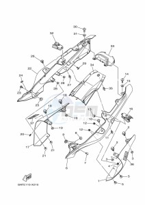 MT-07 MTN690 (BATK) drawing SIDE COVER