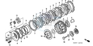 NT700VA F drawing CLUTCH