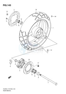 DL650 (E3) V-Strom drawing REAR WHEEL (DL650L1 E28)