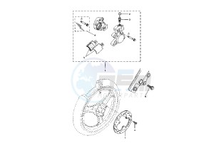 YH WHY 50 drawing FRONT BRAKE CALIPER