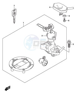 GSX-S1000 A drawing LOCK SET