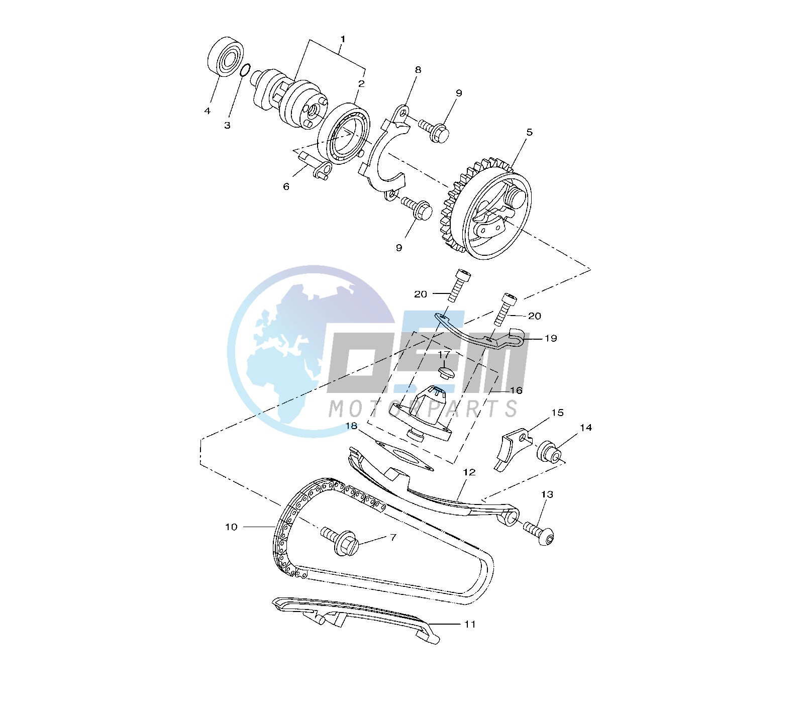 CAMSHAFT AND TIMING CHAIN