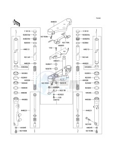 VN 800 A [VULCAN 800] (A10-A11) [VULCAN 800] drawing FRONT FORK