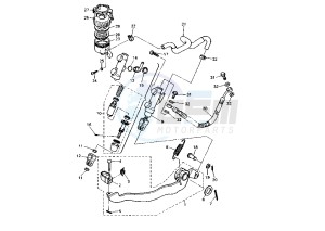 XT E 600 drawing REAR MASTER CYLINDER