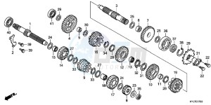 CBR250RAD CBR250R ABS 2E - (2E) drawing TRANSMISSION