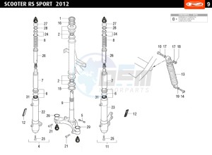 RS-SPORT-BLUE 50 drawing SUSPENSION