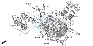 CBF500A drawing CYLINDER HEAD