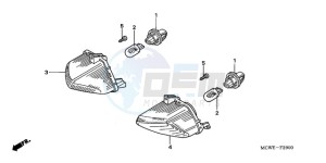 VFR800A9 Ireland - (EK / ABS MME TWO) drawing WINKER