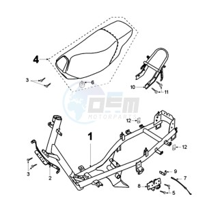 FIGHT LND FR drawing FRAME AND SADDLE