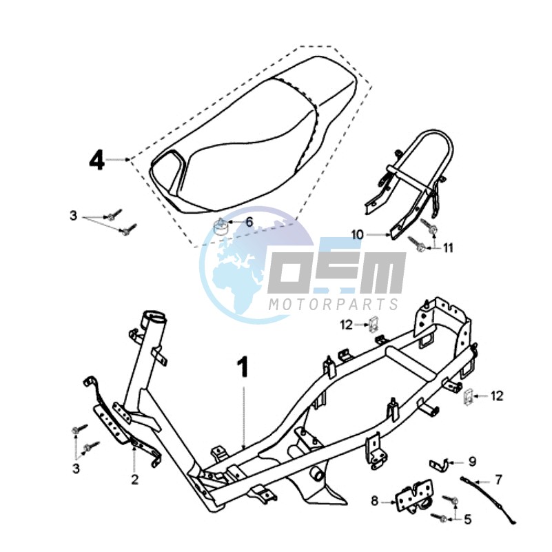 FRAME AND SADDLE