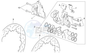 RSV 2 1000 drawing Front brake caliper