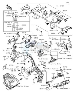 Z1000 ABS ZR1000GGF FR GB XX (EU ME A(FRICA) drawing Chassis Electrical Equipment