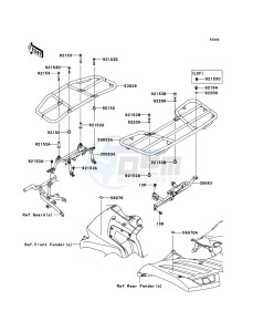 KVF750 4x4 KVF750LCS EU GB drawing Carrier(s)