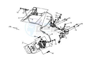 QUAD LANDER 300S ENTRY drawing REAR BRAKE CALIPER / BRAKE MOUNT